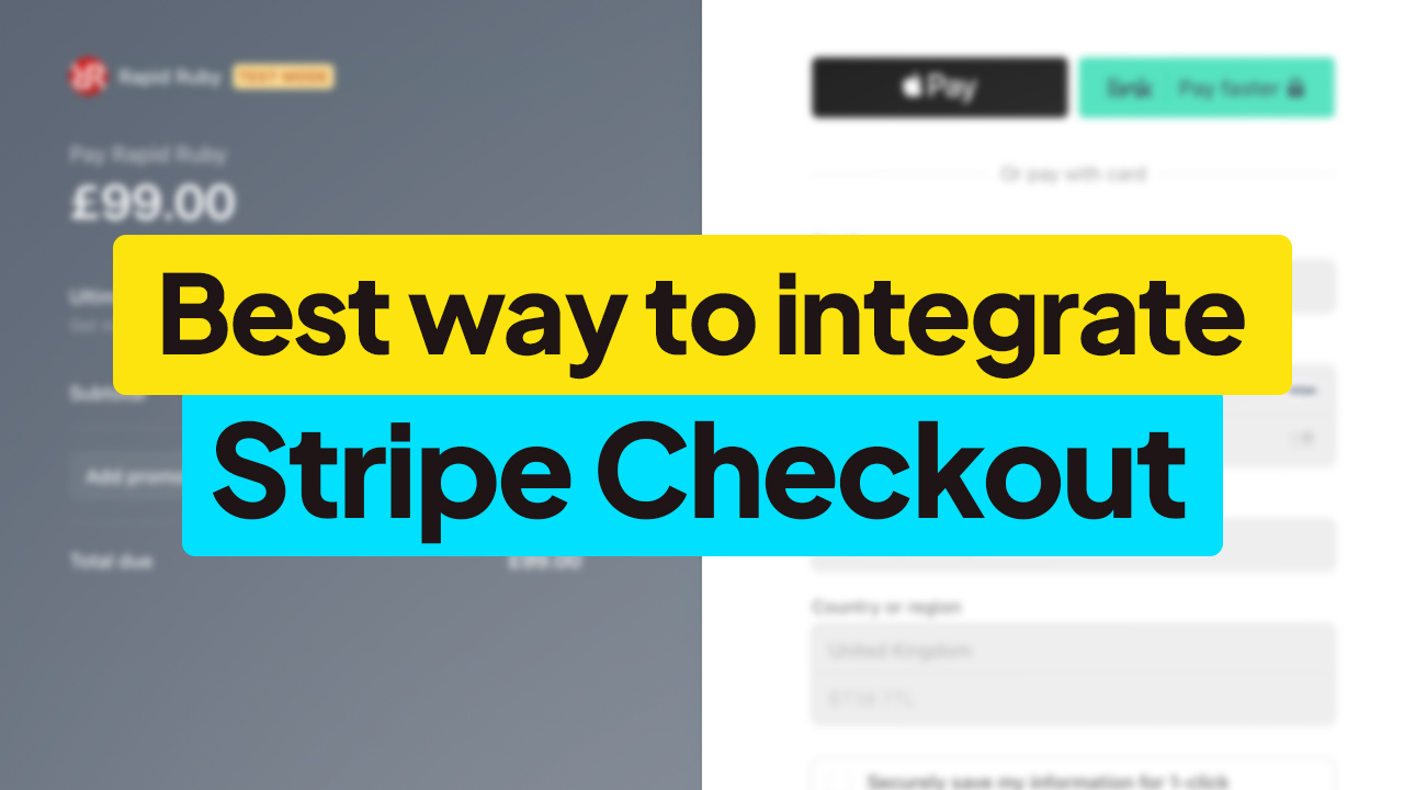 Stripe checkout in UNDER FIVE MINUTES!